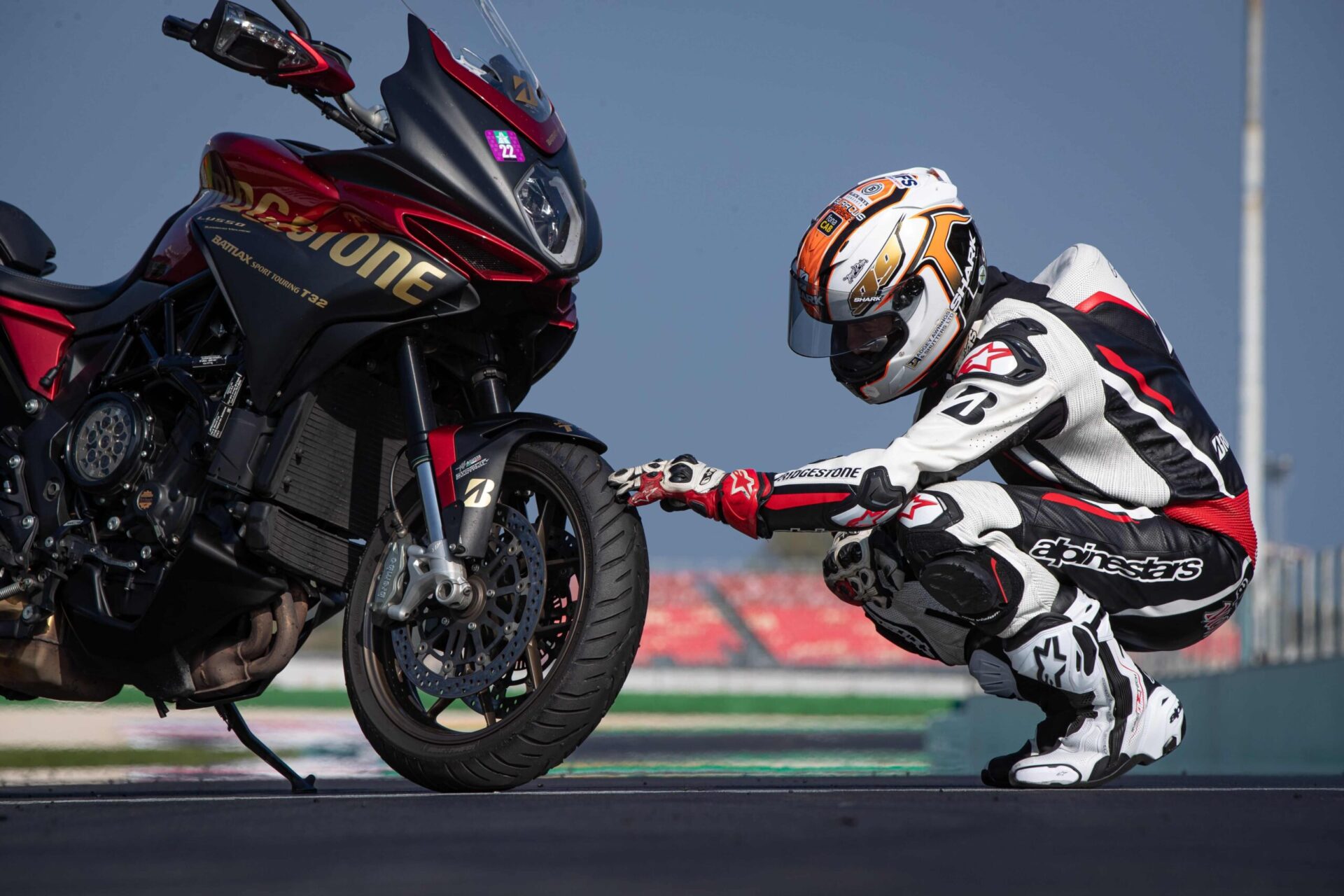 Bridgestone T32 tyre testing