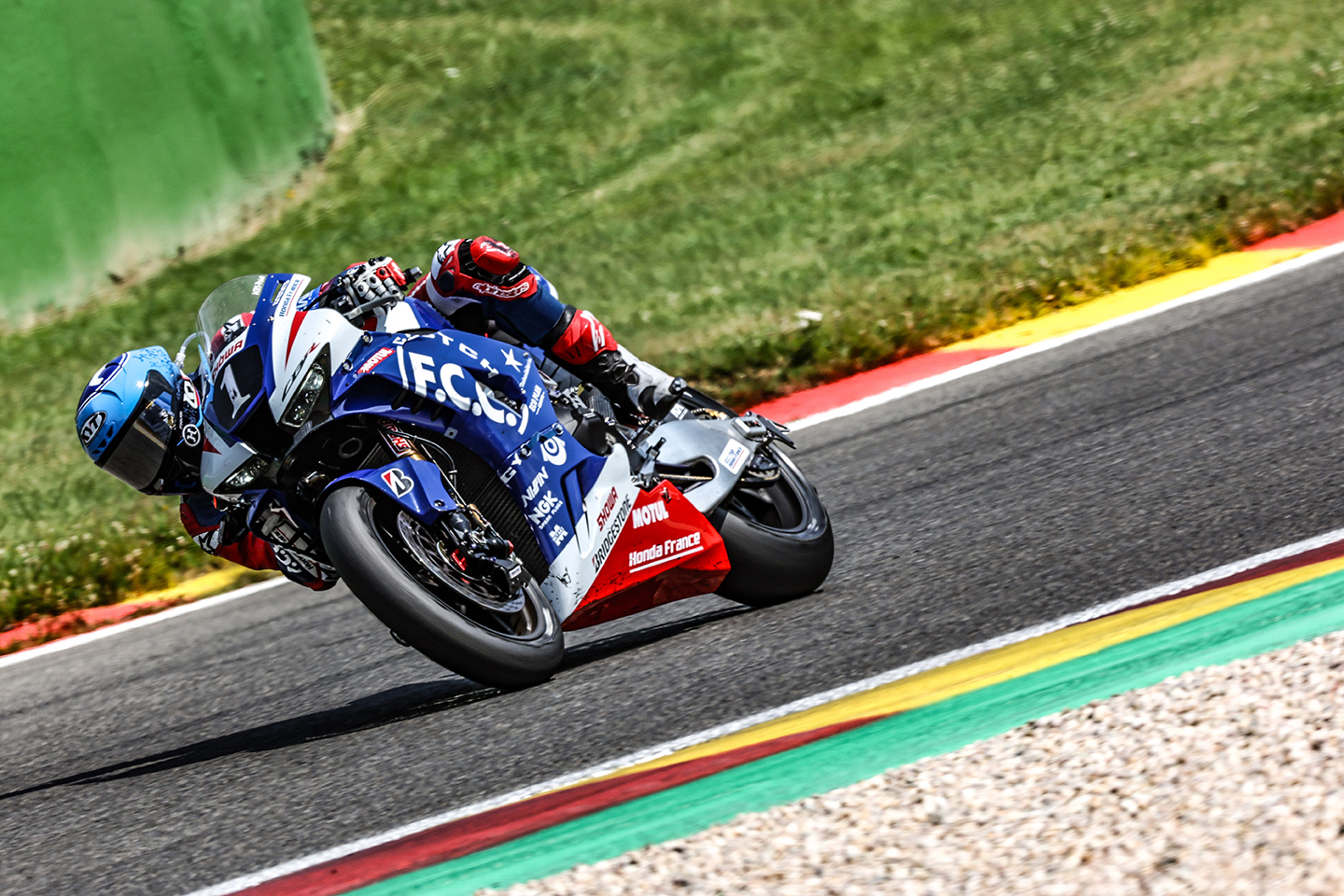 Motorcycle on the Circuit de Spa-Francorchamps